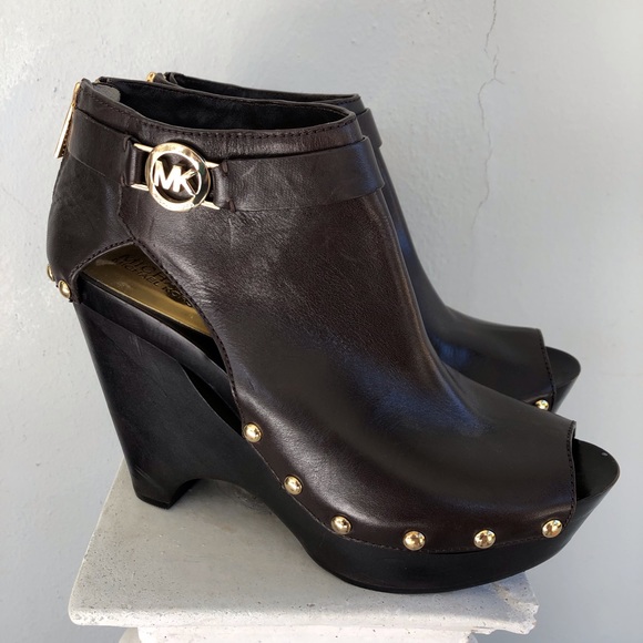 Michael Kors Shoes - MK Bootie Wedge Shoes w/Studs